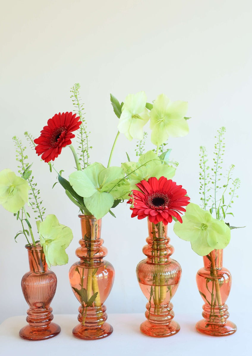 Vaas Venetië Amber H: 11,3 x Ø5 cm (12 stuks) [IFS-29883]