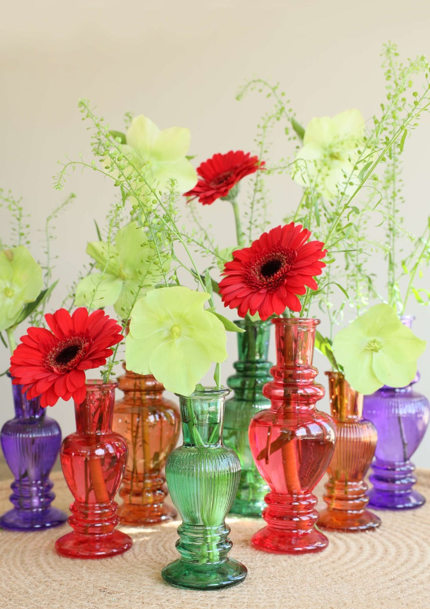 Vaas Venetië Donker groen H: 11,3 x Ø5 cm (12 stuks) [IFS-29888]