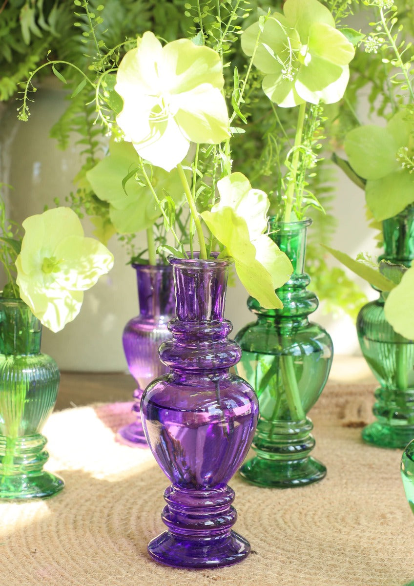 Vaas Venetië Donker groen H: 11,3 x Ø5 cm (12 stuks) [IFS-29888]