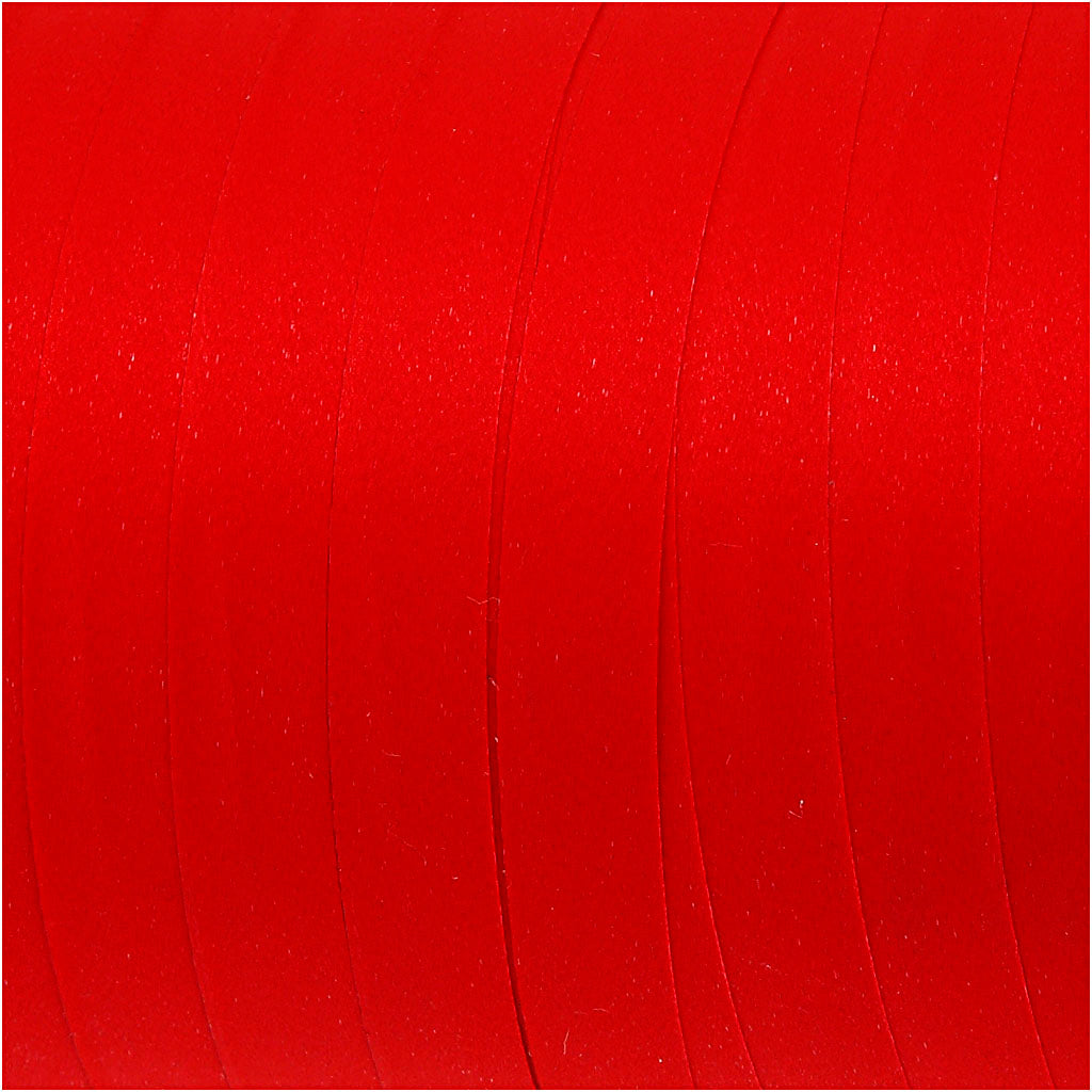 Cadeaulint, B: 10 mm, matt, rood, 250 m/ 1 rol [HOB-20026]