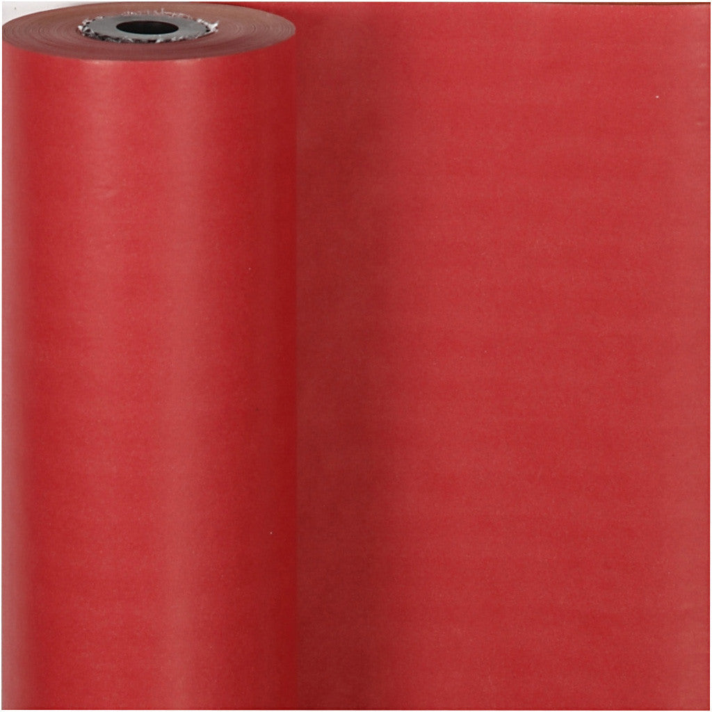 Cadeaupapier, B: 50 cm, 60 gr, rood, 100 m/ 1 rol [HOB-20281]