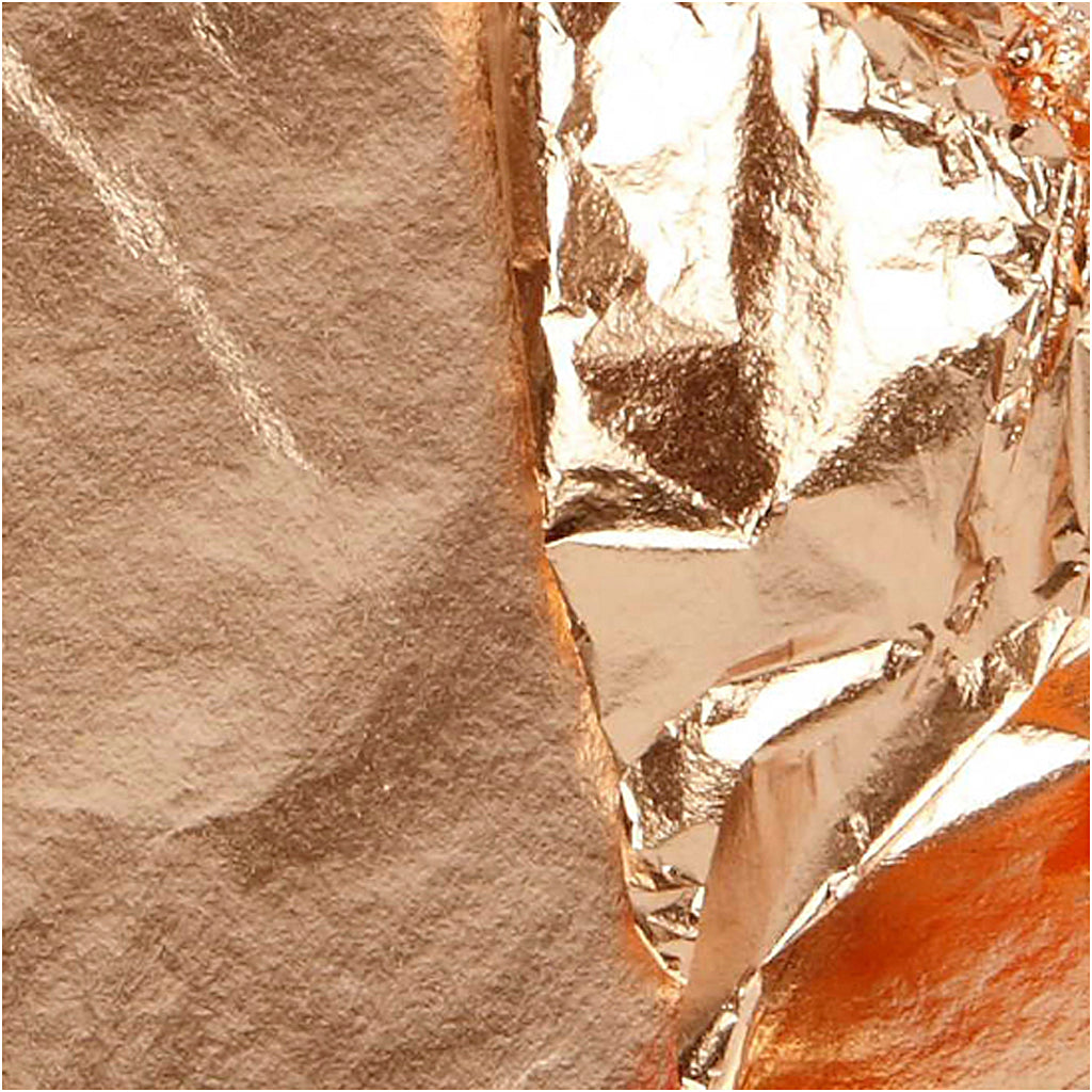 Imitatie bladmetaal, vel 16x16 cm, koper, 0,625 m2, 25 vel/ 1 doos [HOB-20485]