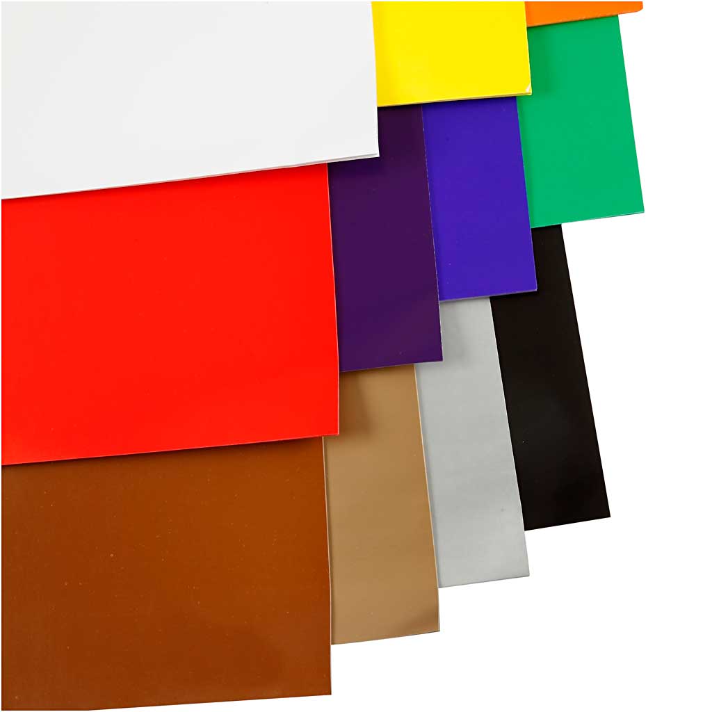 Glanspapier, vel 32x48 cm, 80 gr, diverse kleuren, 11x25 vel/ 1 doos [HOB-20852]