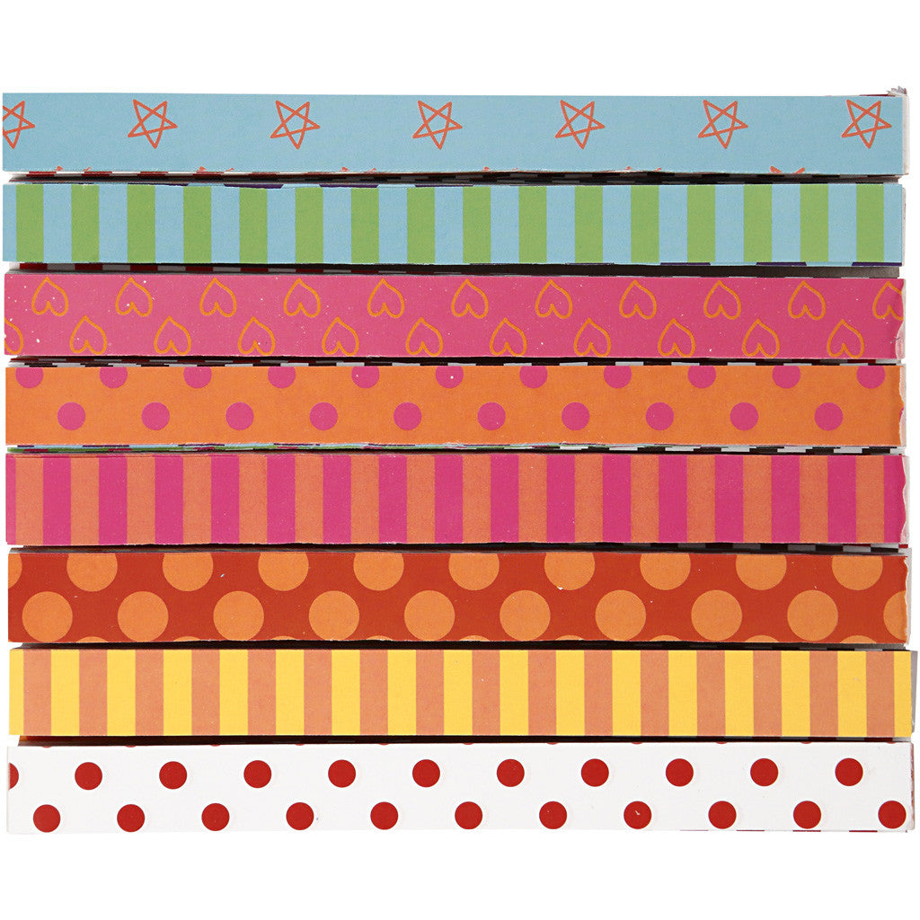 Slinger stroken, bedrukt, L: 16 cm, B: 15 mm, 400 stuk/ 1 doos [HOB-20873]