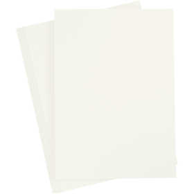 Gekleurd Karton, A4, vel 210x297 mm, 180 gr, off-white, 20 vel/ 1 doos [HOB-211036]