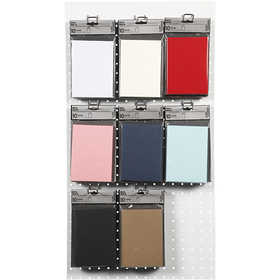 Kaarten, afmeting kaart 10,5x15 cm, 220 gr, diverse kleuren, 8x10 doos/ 1 doos [HOB-216023]