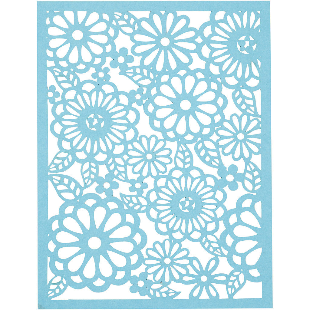 Kartonblok, A6, vel 104x146 mm, 200 gr, blauw, lichtblauw, donkerblauw, paars, 24 stuk/ 1 doos [HOB-21607]