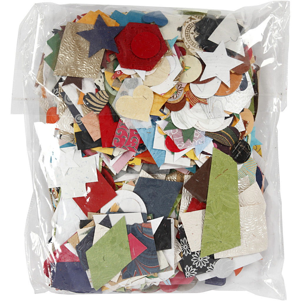 Vormen van Handgemaakt Papier, afm 25-130 mm, 110 gr, 500 gr/ 1 doos [HOB-21638]