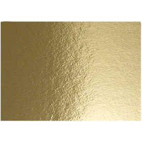 Metallic Foliekarton, A4, vel 210x297 mm, 280 gr, goud, 10 vel/ 1 doos [HOB-220760]