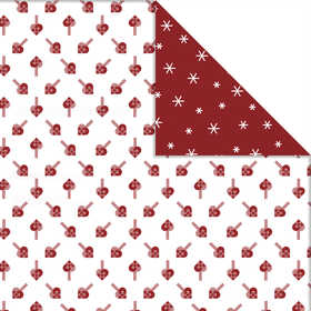 Design Papier, harten & ijskristallen, vel 30,5x30,5 cm, 180 gr, 3 vel/ 1 doos [HOB-22375]