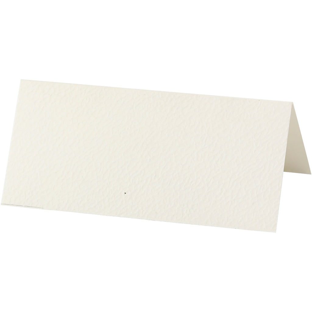 Naamkaarten, afm 9x4 cm, 220 gr, off-white, 20 stuk/ 1 doos [HOB-228722]