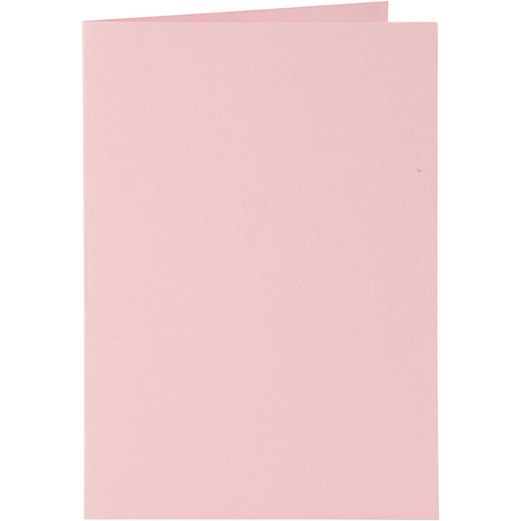 Kaarten en enveloppen, afmeting kaart 10,5x15 cm, afmeting envelop 11,5x16,5 cm, 110+220 gr, roze, 6set/ 1 doos [HOB-23016]