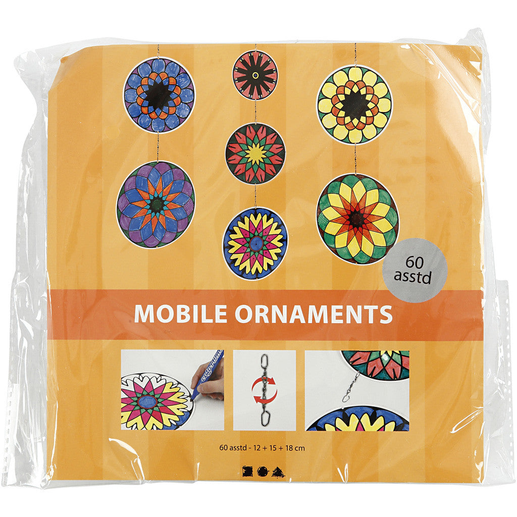 Mobielen met motief, d 12+15+18 cm, 300 gr, 20 set/ 1 doos [HOB-23581]