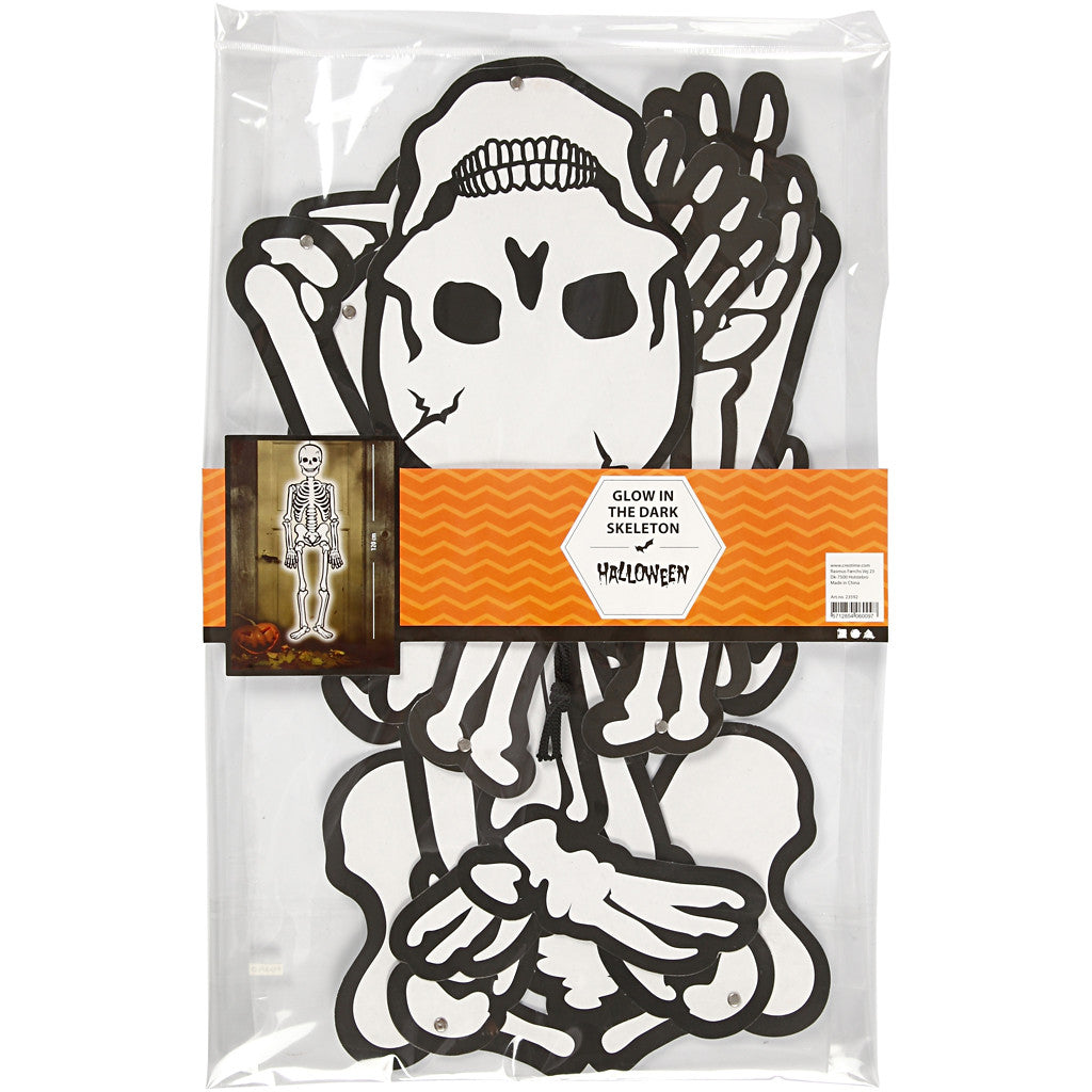 Skelet, H: 120 cm, 300 gr, wit, 1 stuk [HOB-23592]