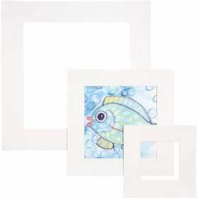 Passepartout lijsten, dikte 0,4 mm, 270 gr, wit, 75 stuk/ 1 doos [HOB-23611]