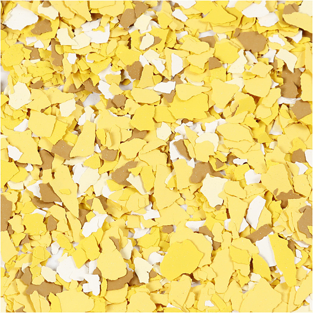 Terrazzo Vlokken, geel, 90 gr/ 1 Doosje [HOB-24592]