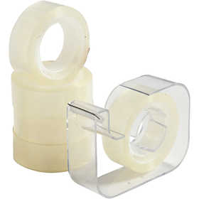 Plakband met dispenser, B: 15 mm, 1 set [HOB-24627]