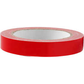 Canvas tape, B: 19 mm, rood, 25 m/ 1 rol [HOB-24643]