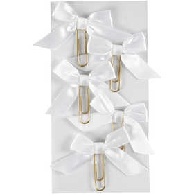 Paperclips, afm 40x70 mm, wit, 5 stuk/ 1 doos [HOB-247101]