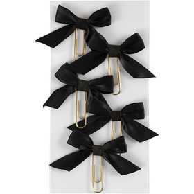 Paperclips, afm 40x70 mm, zwart, 5 stuk/ 1 doos [HOB-247102]