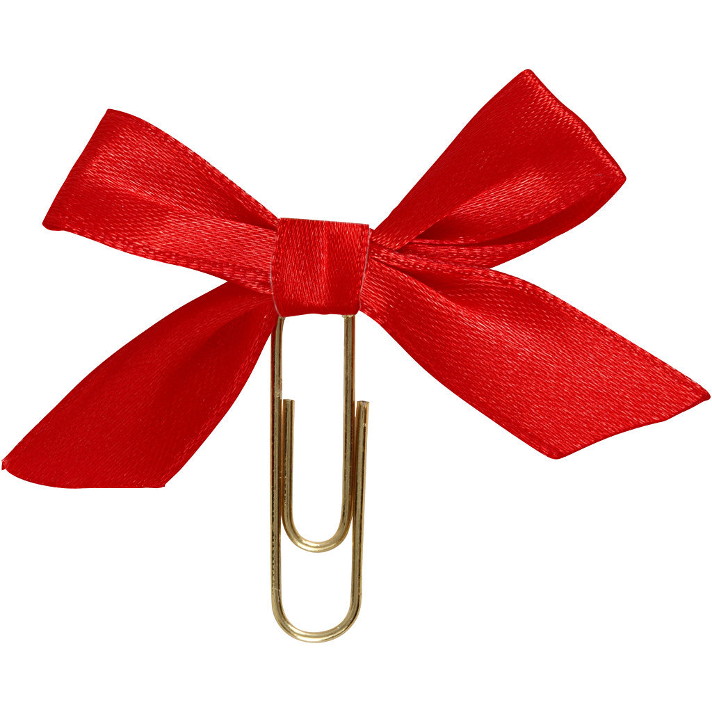 Paperclips, afm 40x70 mm, rood, 5 stuk/ 1 doos [HOB-247103]