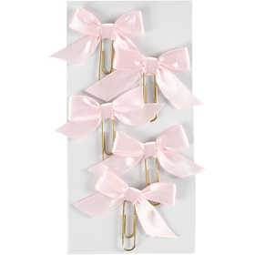 Paperclips, afm 40x70 mm, lichtrood, 5 stuk/ 1 doos [HOB-247109]