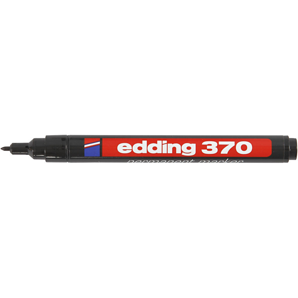 Edding 370 Stift, lijndikte 1 mm, zwart, 1 stuk [HOB-25005]