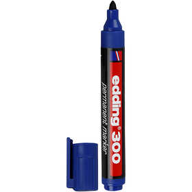 Edding 300 Marker, lijndikte 1,5-3 mm, blauw, 1 stuk [HOB-25023]