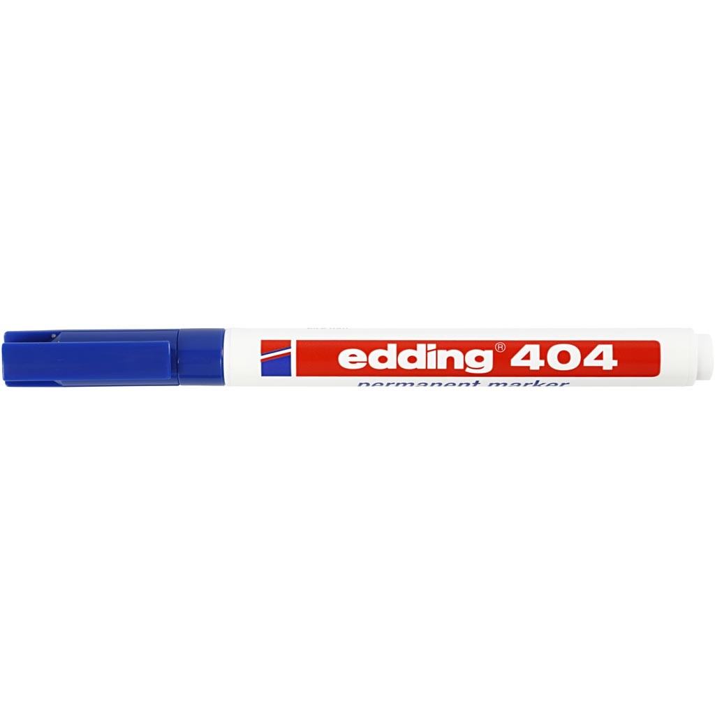Edding 404 Marker, lijndikte 0,75 mm, blauw, 1 stuk [HOB-25039]