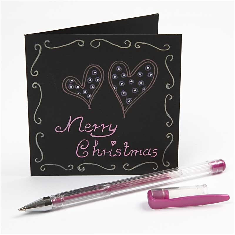 Gelpen, lijndikte 0,8 mm, diverse kleuren, 10 div/ 1 doos [HOB-25103]