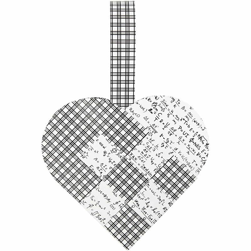 Gevlochten harten, afm 14,5x10 cm, 120 gr, 8 set/ 1 doos [HOB-25153]