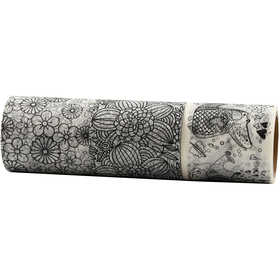 Masking Tape, B: 50 mm, 3x5 m/ 1 doos [HOB-25217]