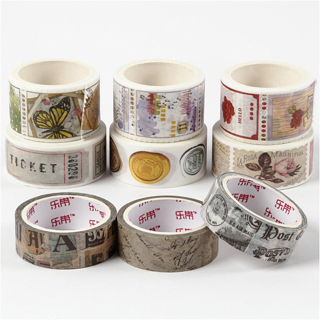 Masking tape, L: 3+5 M, B: 15+25 mm, 9 rol/ 1 doos [HOB-25246]