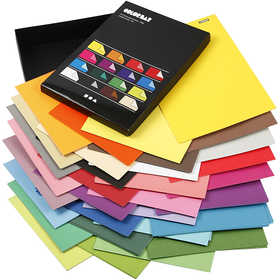 Color Bar Karton, A4, vel 210x297 mm, 250 gr, diverse kleuren, 16x10 vel/ 1 doos [HOB-25417]