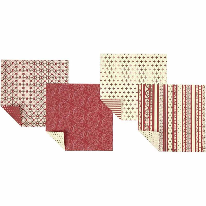 Origamipapier, afm 10x10 cm, 80 gr, 50 div vellen/ 1 doos [HOB-25520]