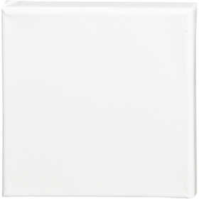 Canvas, D: 1.6 cm, afm 15x15 cm, 360 gr, wit, 1 stuk [HOB-257010]