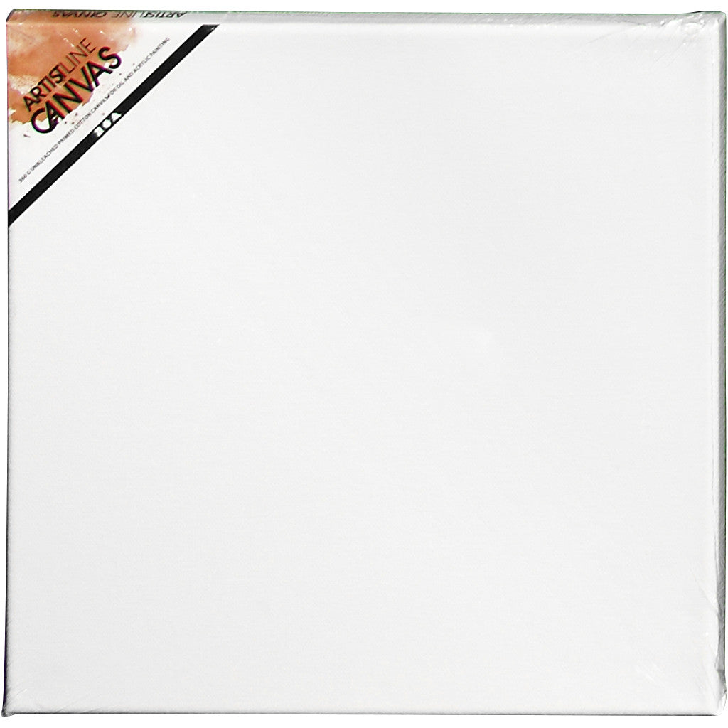 Canvas, D: 1.6 cm, afm 30x30 cm, 360 gr, wit, 1 stuk [HOB-257050]