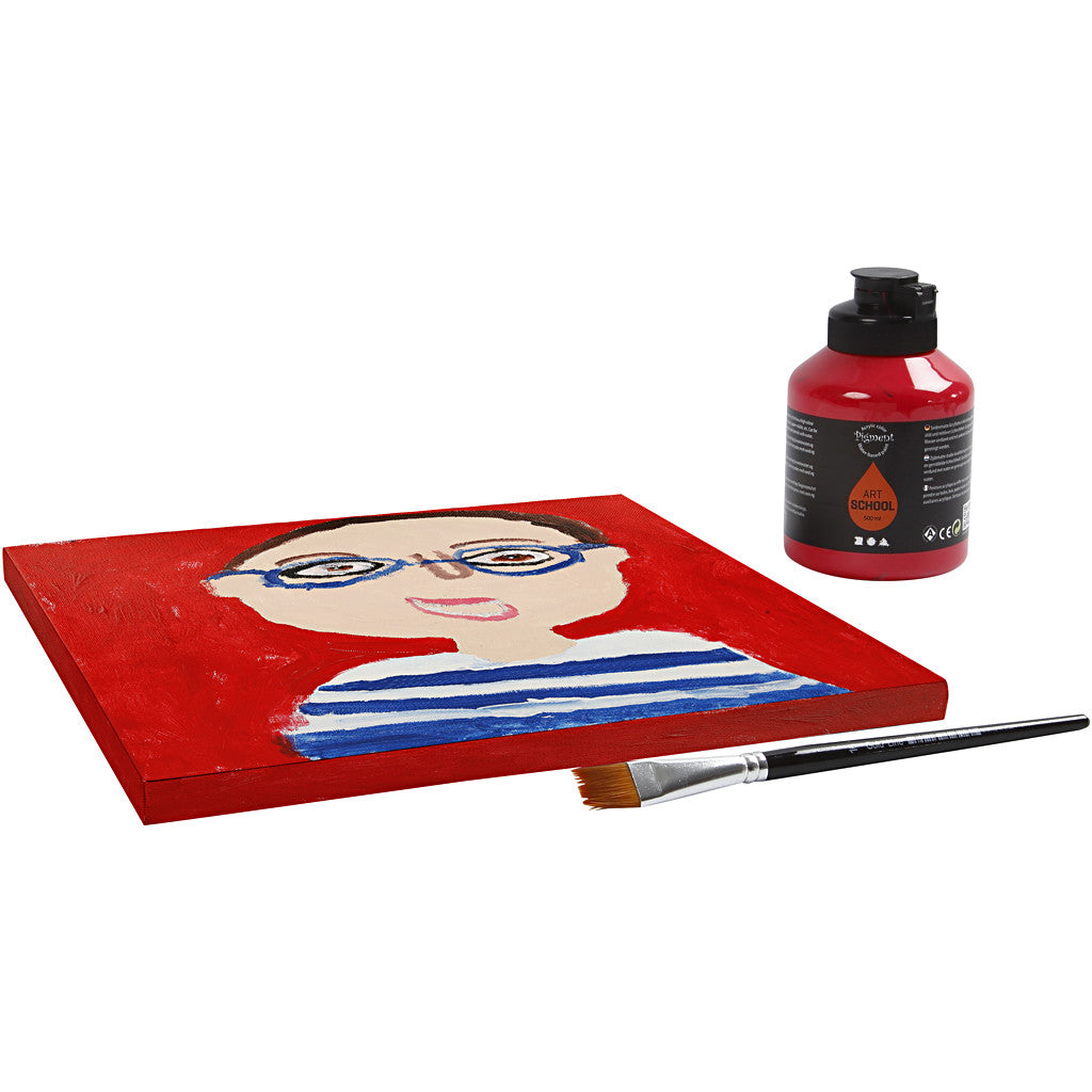 Canvas, D: 1.6 cm, afm 30x30 cm, 360 gr, wit, 1 stuk [HOB-257050]