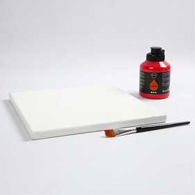 Canvas, D: 1.6 cm, afm 30x30 cm, 360 gr, wit, 10 stuk/ 1 doos [HOB-25705]