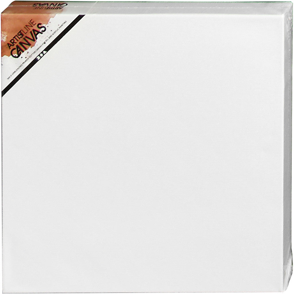 Canvas, D: 3,7 cm, afm 30x30 cm, 360 gr, wit, 1 stuk [HOB-257250]