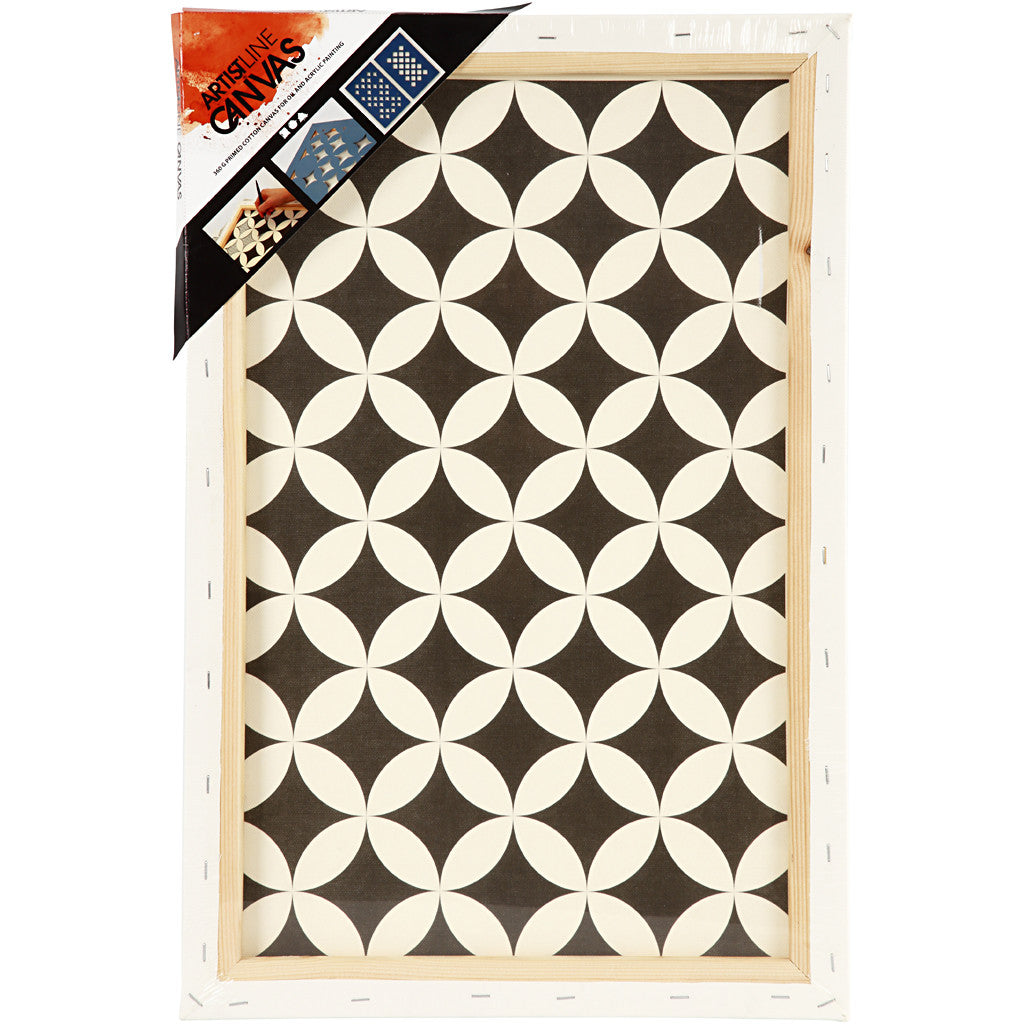 Canvas, D: 1,7 cm, afm 40x60 cm, 360 gr, wit, 1 stuk [HOB-25731]