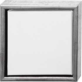 Canvas met lijst, afm 20x20 cm, 360 gr, wit, 6 stuk/ 1 doos [HOB-25752]