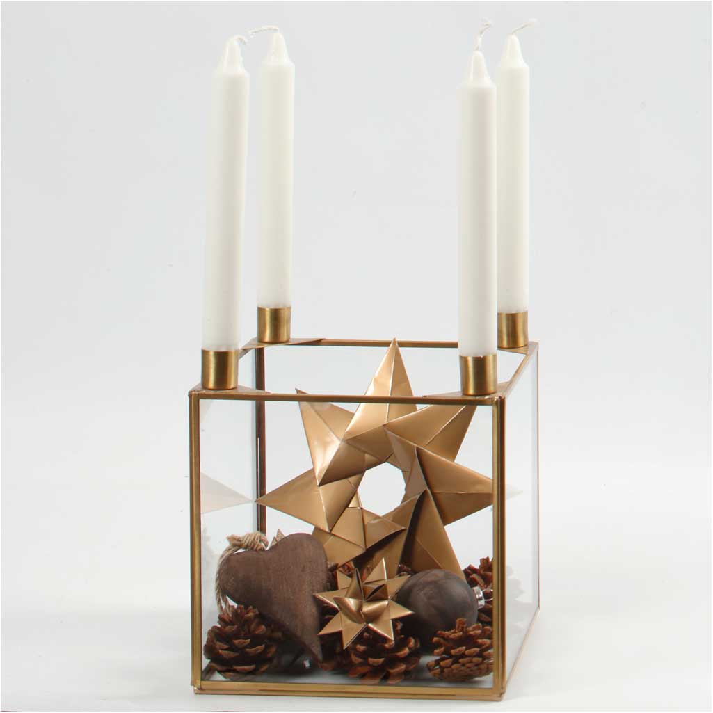 Origamipapier, afm 10x10 cm, 128 gr, goud, 20 vel/ 1 doos [HOB-26322]