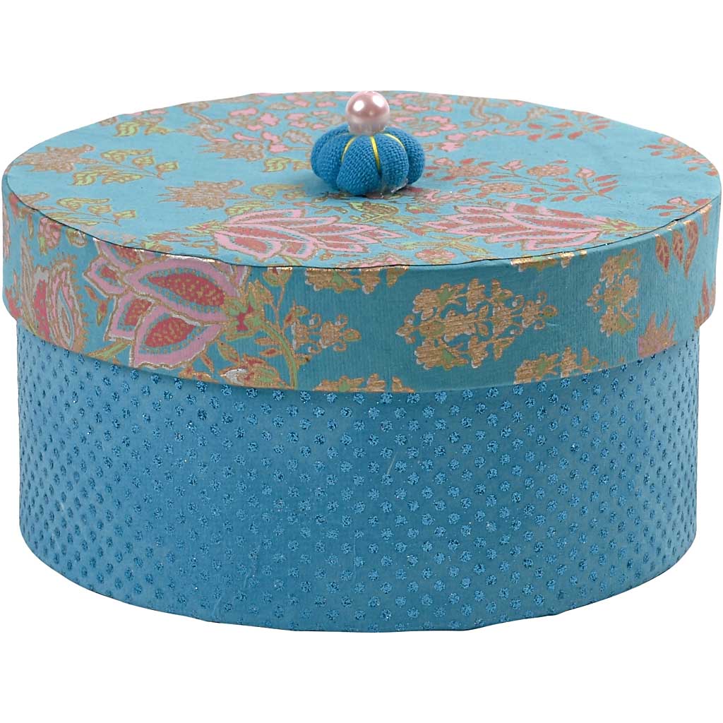 Ronde Dozen, H: 5+6,5+7,5 cm, d 10+13+16 cm, 3 stuk/ 1 set [HOB-263700]