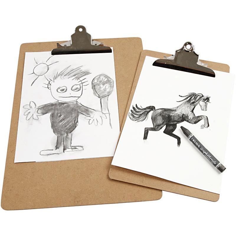 Klembord, A4, afm 23x34x0,3 cm, 1 stuk [HOB-265880]