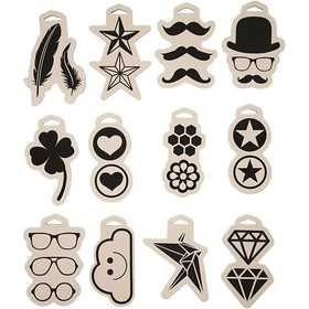 Foam stempel, afm 12x18 cm, dikte 15 mm, 12 stuk/ 1 doos [HOB-27570]