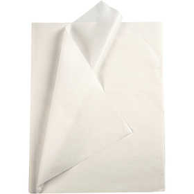 Tissue Paper, white, 50x70 cm, 14 g, 25 sheet