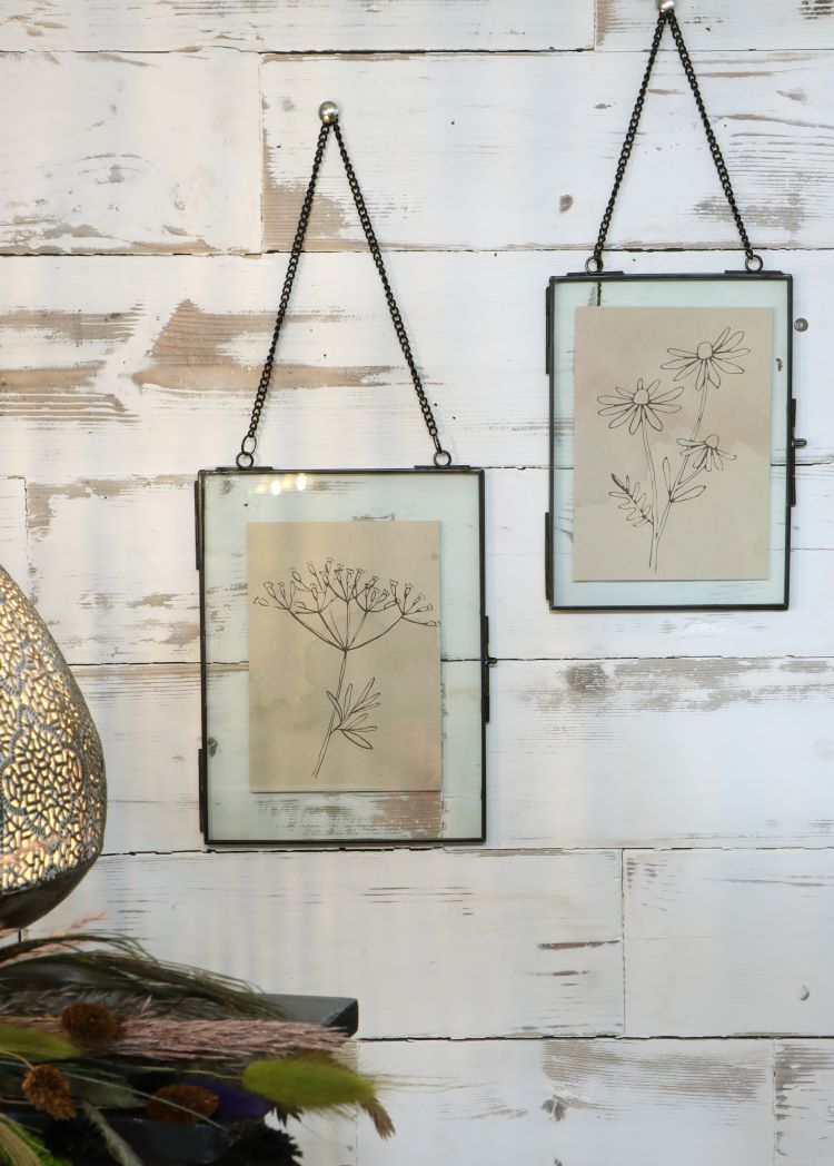 Metalen hanger voor droogbloemen etc. 15,5x20,5cm (6 st.) [IFS-30242]