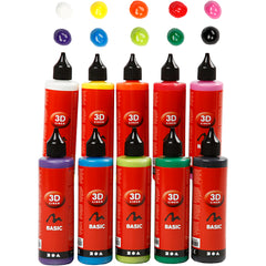 3D liner, diverse kleuren, 10x100 ml/ 1 doos [HOB-30388]