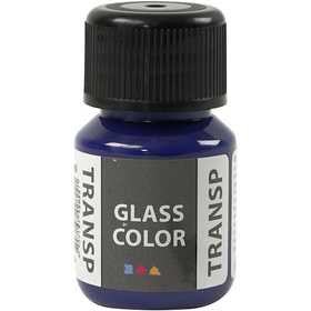 Glass Color Transparent, brilliant blauw, 30 ml/ 1 fles [HOB-31676]